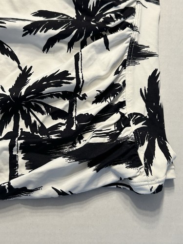 Tommy Bahama Palmen Print Twist Neckholder Tankini Schwimmen Oberteil Large schwarz weiß Hawaii - Bild 4 von 7