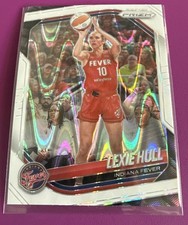 2025 WNBA Panini Prizm Lexie Hull White Seismic Ray Wave Prizm #51 Indiana Fever