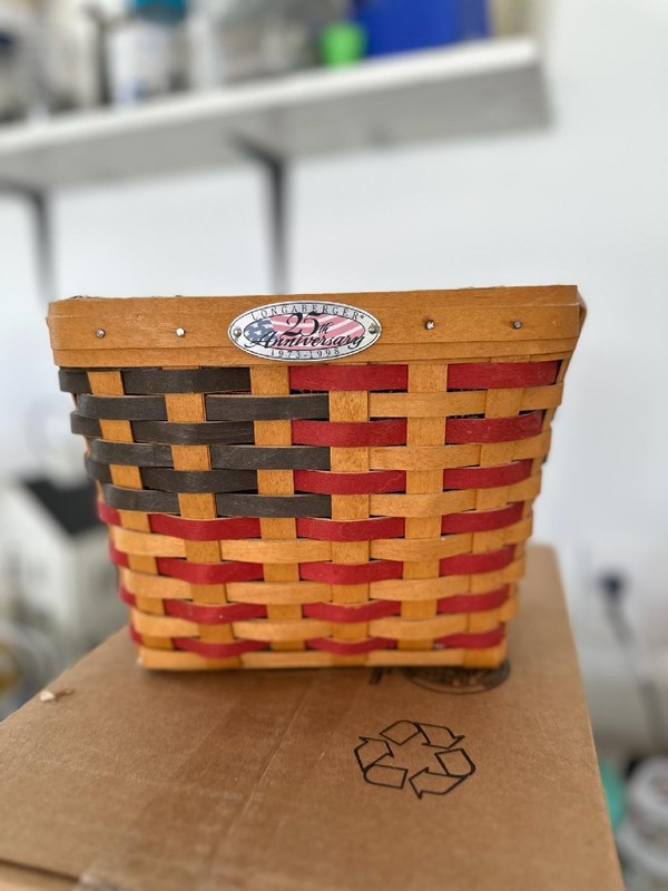 Longaberger 1998 Collectors Club 25th Anniversary Flag Basket