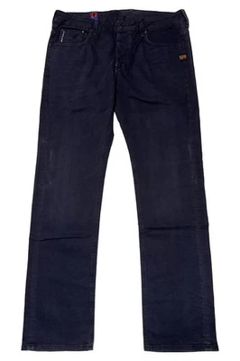 Pantalones de mezclilla G-STAR para hombre azul naval Attacc bajos rectos COJ precio de venta sugerido por el fabricante 85 GBP