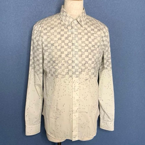 Louis Vuitton, Louis Vuitton Logo Long Sleeve Shirt White XL
