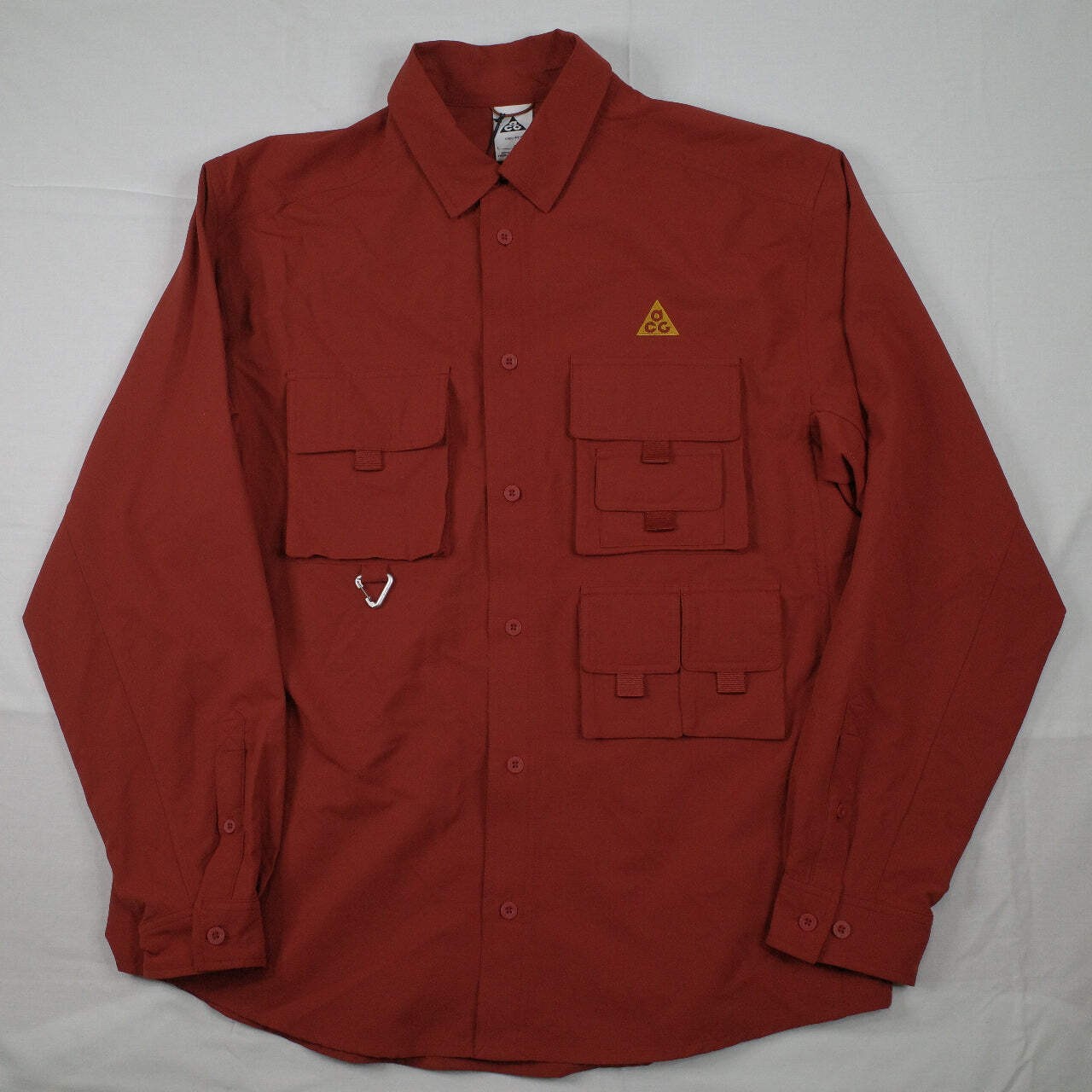 Nike ACG Dri-FIT UV Dev Trail Track Set Full Long Sleeve Button Up Pants Brown M image 2