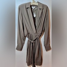 NWT Halston Silk Margo Mini Dress Wrap Style Size 6