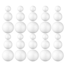 90 Pcs Foam Spheres for Projects Polystyrene Balls Crafts DIY Christmas