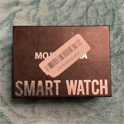 Smart Watch 40mm Black Plastic Case Black Silicone Band Fitness Tracker