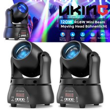 2X 120W Strahl DMX Moving Head Spot LED RGBW B&uuml;hnenlicht Lichteffekt DJ Party