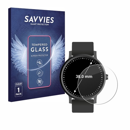 Protection écran Verre Trempé 9H Pour Montre - Diamètre 36 Mm - Transparent Brillant - Marque Savvies