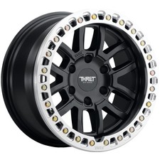 Thret Off-road 602 Maze Beadlock 17x9 5x5 -14mm Matte Black Wheel Rim 17 Inch