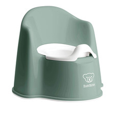Babybj rn Potty Chair, Deep Green/White