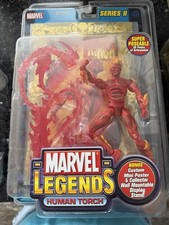 ToyBiz Marvel Legends Fantastic Four Series 2 Human Torch Action Figure Sealed