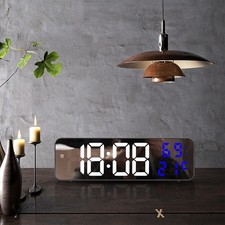 Digital Clock Large Display, Alarm Clock for Living Room Office Bedroom Decor, L