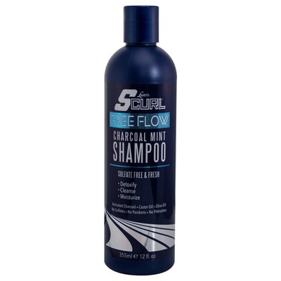 Sulfate Free Charcoal Mint Shampoo 12 Fl Oz Deep Cleanse Moisture Balance