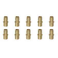 10 Pack  XFITTING 1/2" Pex A X 1/2" Male Sweat Adapter, Lead Free Brass, F1960