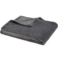 Kuscheldecke Flauschig 150X200 Cm Anthrazit Kuschelig Weich Nicki Fleecedecke