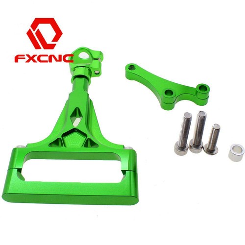FXCNC CNC Green Steering Damper Bracket Kit For Kawasaki Z1000 2003-2008 2009 - Imagen 2 de 6