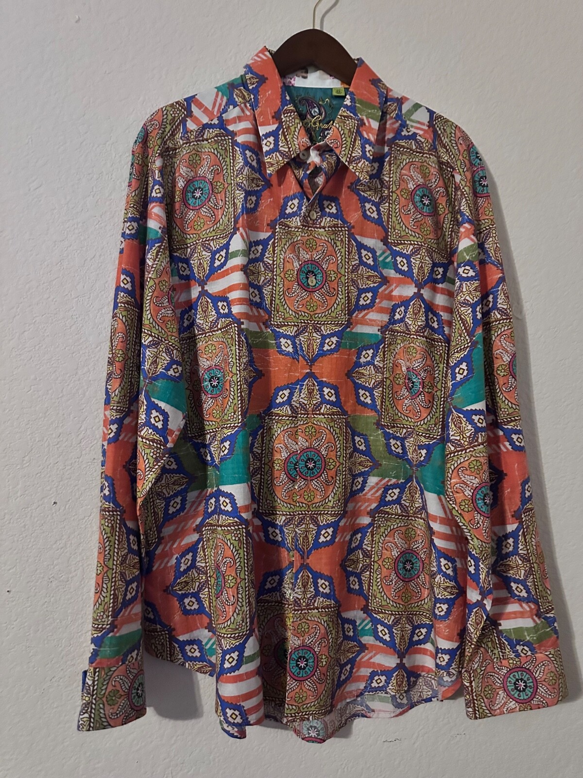 Veste De Dîner Robert Graham Medium 40 - Coton Floral, Luxe
