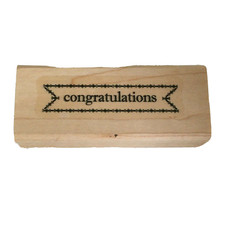 Stampin Up Stamp Congratulations Word Sentiment Card Making Craft Congrats