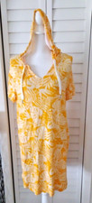 Koolaburra by UGG Light & Airy French Terry Hoodie Dress Pockets Mango Palm S