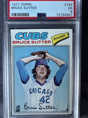 1977 TOPPS RC PSA 5 #144 (942) BRUCE SUTTER New Slab Mar. '23 | eBay