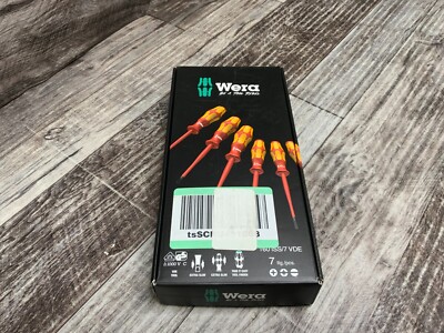Wera 160 iSS/7 Kraftform VDE Insulated Screwdriver Set 7 Pieces