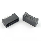 10Pcs Sata Type A 7P 7 Pin Straight DIP Male Connector For Hard Drive HDD