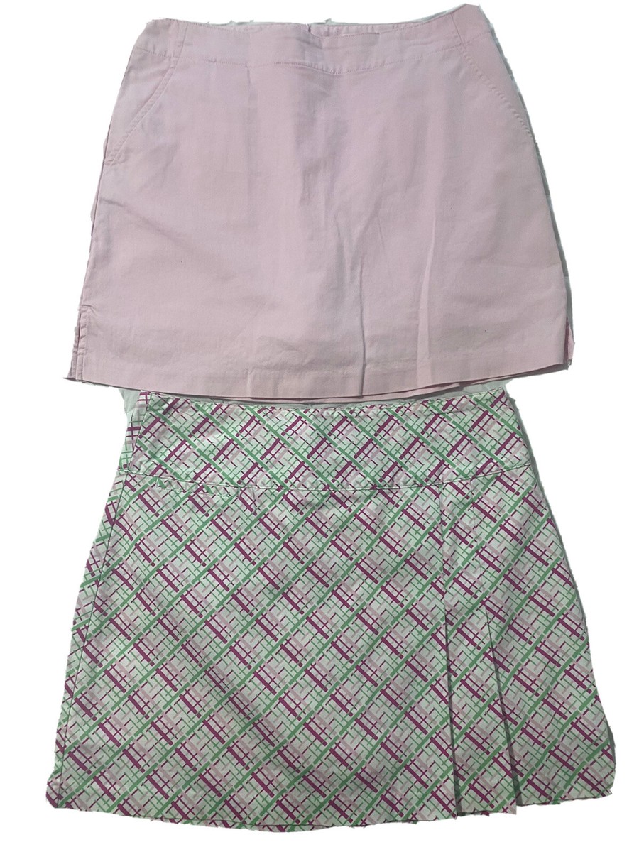 Pair Lady Hagen Pink Green Sport Golf Skirts Skorts Shorts