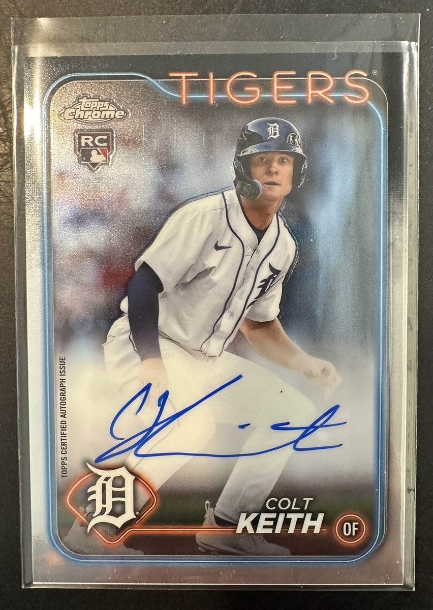 2024 Topps Chrome Colt Keith Auto Rookie RC #RA-CKE Detroit Tigers