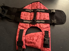 Dog Life Jacket with Reflective Stripes-Adjustable Belt XS Size Used