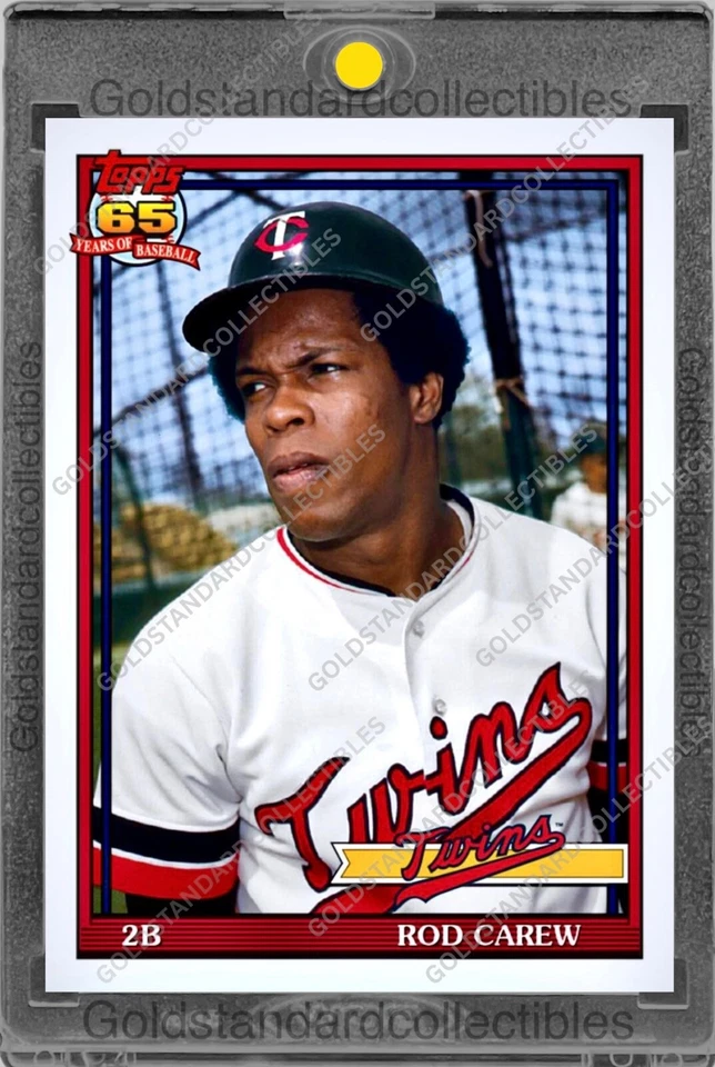 Rod Carew RARE TOPPS INVESTMENT CARD SSP TWINS HALL OF FAME ROY MINT - Image 2 of 2