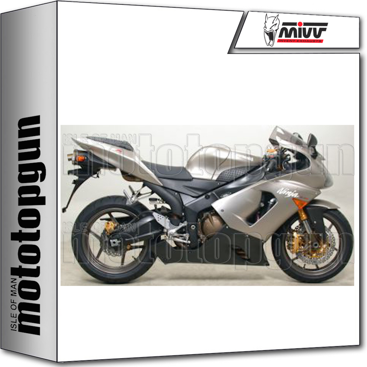 MIVV EXHAUST OVAL UNDERSEAT KAWASAKI ZX-6 ZX6 R 636 2005 05 2006
