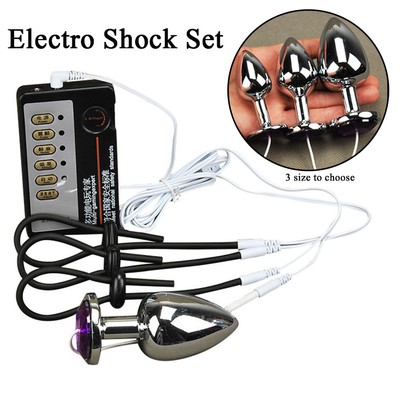 Electric Shock Host Rings Cable Electro Shock E Stim Set 3 Sizes Ebay