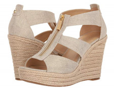 michael michael kors damita platform wedge sandals black