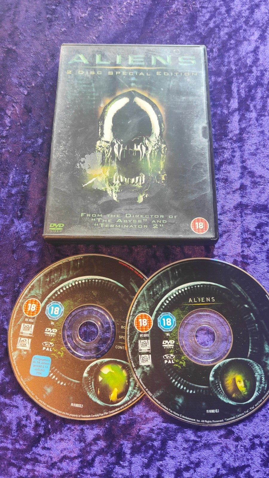 DVD  ALIENS 2 DISC SPECIAL EDITION  JAMES CAMERON SIGOURNEY WEAVER HORROR SCI-FI