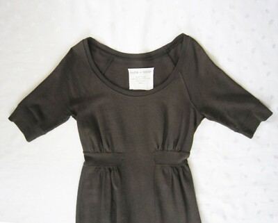 Anthropologie Pure + Good Short Sleeve Sweatshirt Dress in Army Green Size  S | eBay