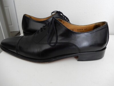 Vero Cuoio Men's Black Dress Shoes Oxford Lace Up Size 9.5M | eBay