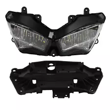 LED Front Headlight & Fairing Stay Bracket For Kawasaki Ninja ZX6R ZX636 19-23