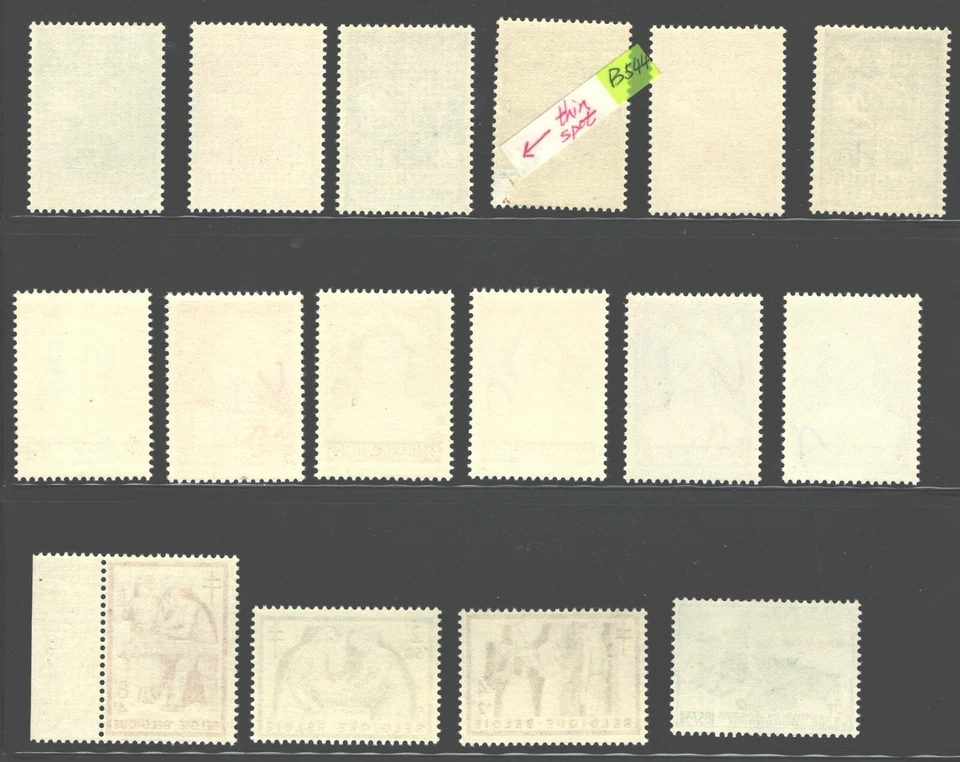 **1953~57 BELGIUM $tamps B532~37, B544~46, B596~98, B605b MNH Fresh Condition. - Image 2 of 4