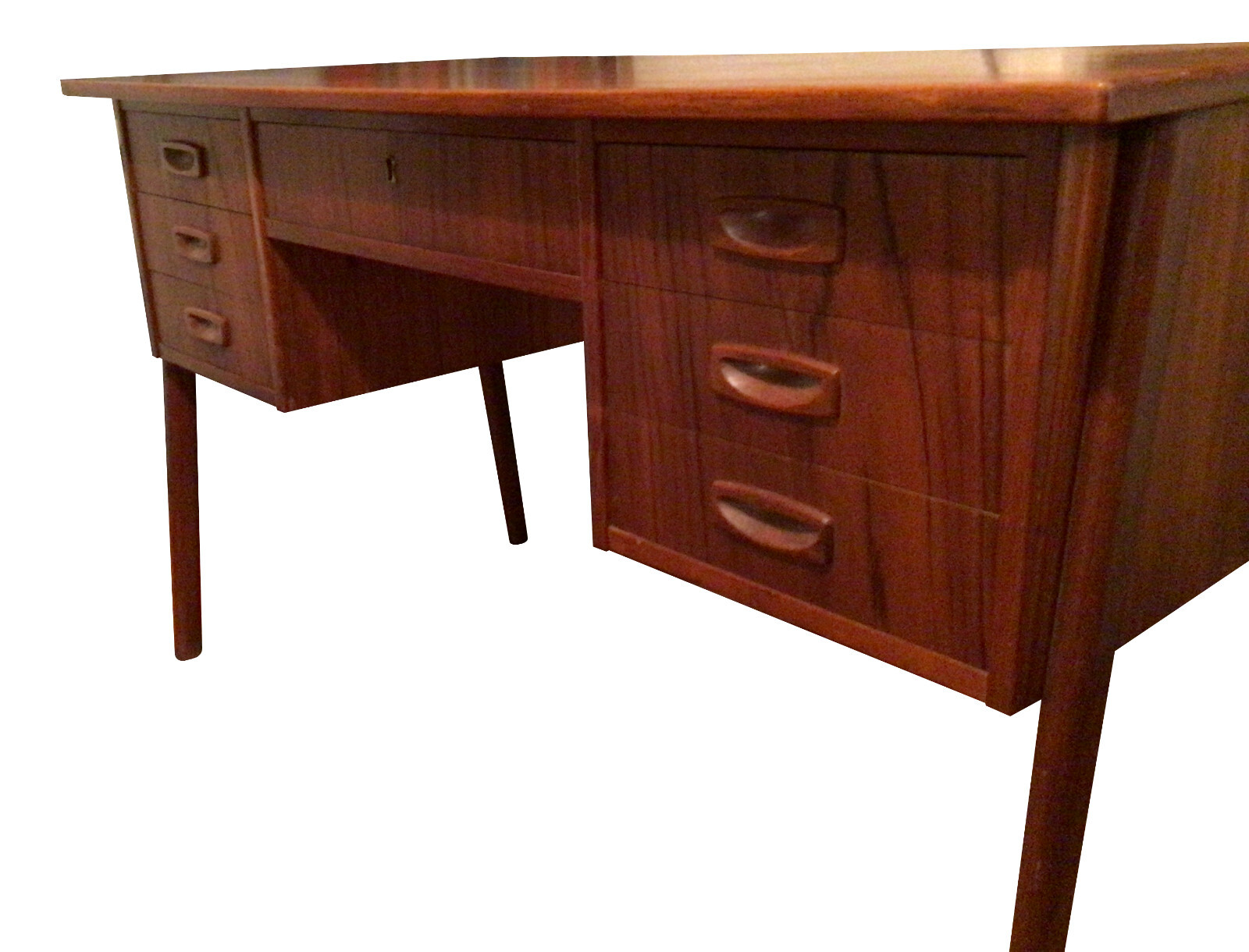 Midcentury Danish Modern teak desk eBay