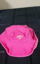 Girl's Baby Banz dark pink animals 12-24 months floppy hat