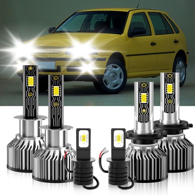 LED Headlight Kit Fog light Bulbs 6500K white kit For Pointer Truck 2006-2007