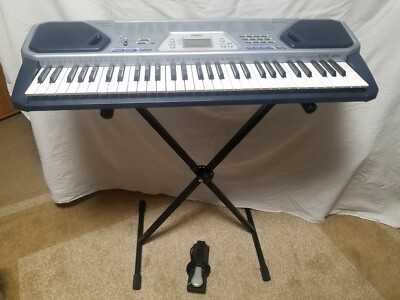 Keyboard Casio CTK-491 mit Keyboardständer, Original-Netzteil, Tastatur Pedal 