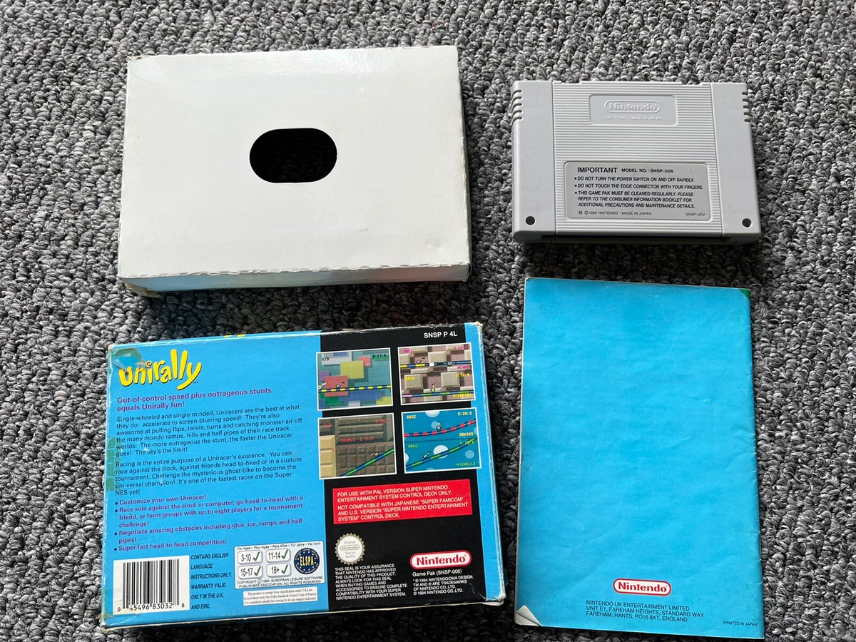 Unirally Super Uniracers Snes Classic Unirally