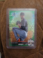 2017 BOWMAN CHROME PROSPECTS GREEN SHIMMER TYLER BEEDE REFRACTOR #/99 GIANTS 