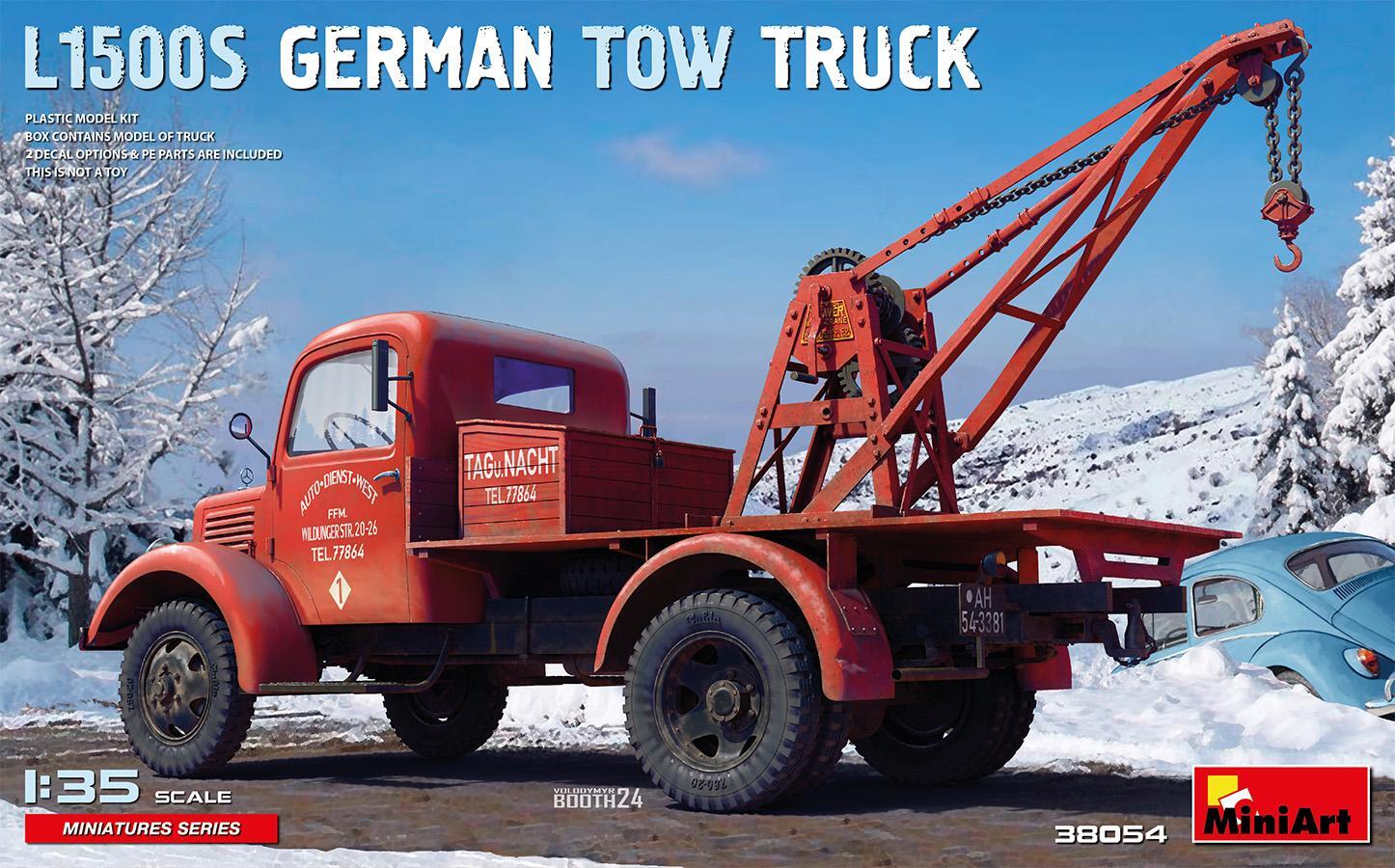 1:35 MINIART L1500S German Tow Truck Kit MA38054
