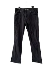 Duluth Trading Jeans Men 36x34 Black Standard Fit Flex Fire Hose *Measured 36x32
