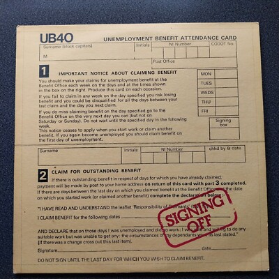 Vinyl UB40   Signing Off (1980) Graduate Records   UB-1