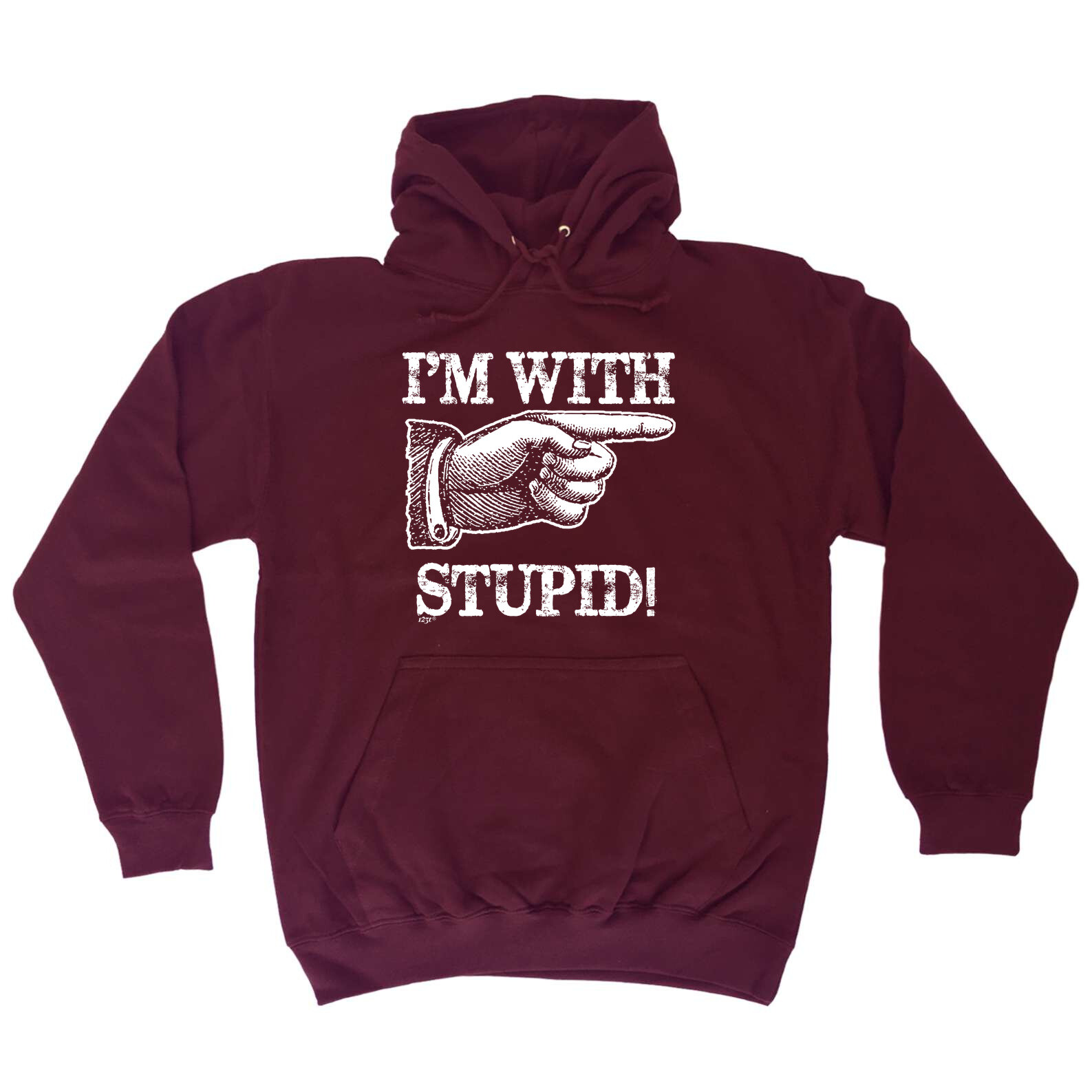 Funny Im With Stupid Hoodie - Novelty Gift for Men & Women