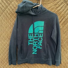 THE NORTH FACE HOODED SWEATSHIRT PULL OVER WOMEN'S SIZE L LARGE HOODIE BLACK