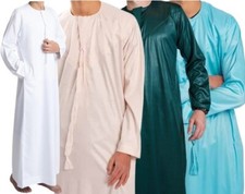 Boys Emirati Jubba | Kids Hand Crafted UAE Thobes | Ages 3-14 | Luxurious Shine
