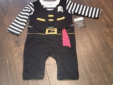 Pirate Halloween Coverall Outfit Crawler Sz 0 3 Months Baby Costume Boys Girls